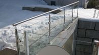 Sistema de trilhos de vidro do balaústre residencial para a altura do terraço 900mm -1200mm